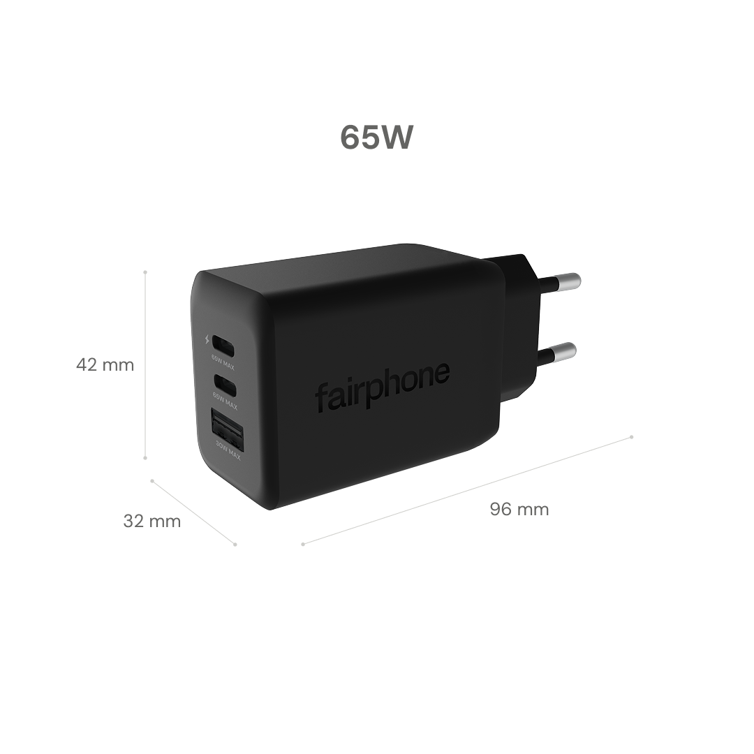 Triple-Port USB-C Schnellladegerät 65W